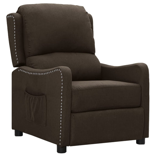 Relaxsessel Dunkelbraun Stoff