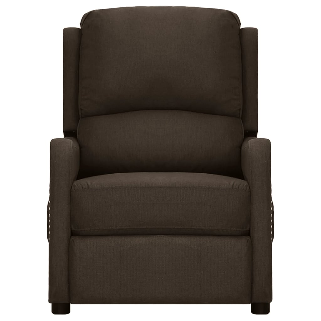 Relaxsessel Dunkelbraun Stoff