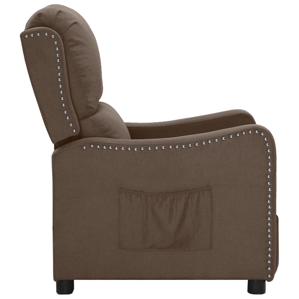 Relaxsessel Taupe Stoff