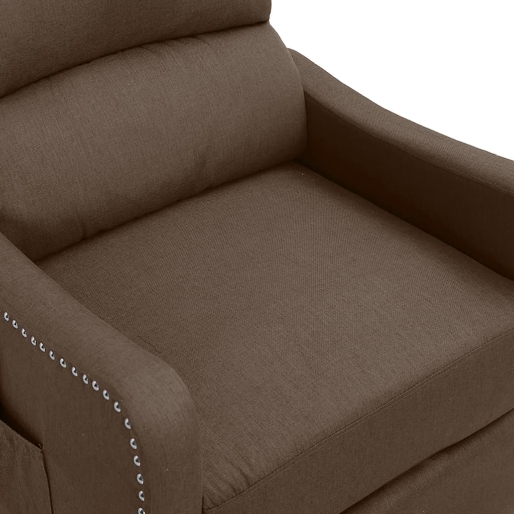 Relaxsessel Taupe Stoff