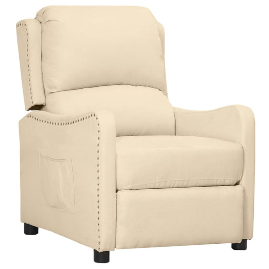 Relaxsessel Creme Stoff