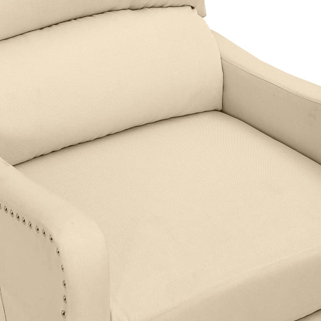Relaxsessel Creme Stoff