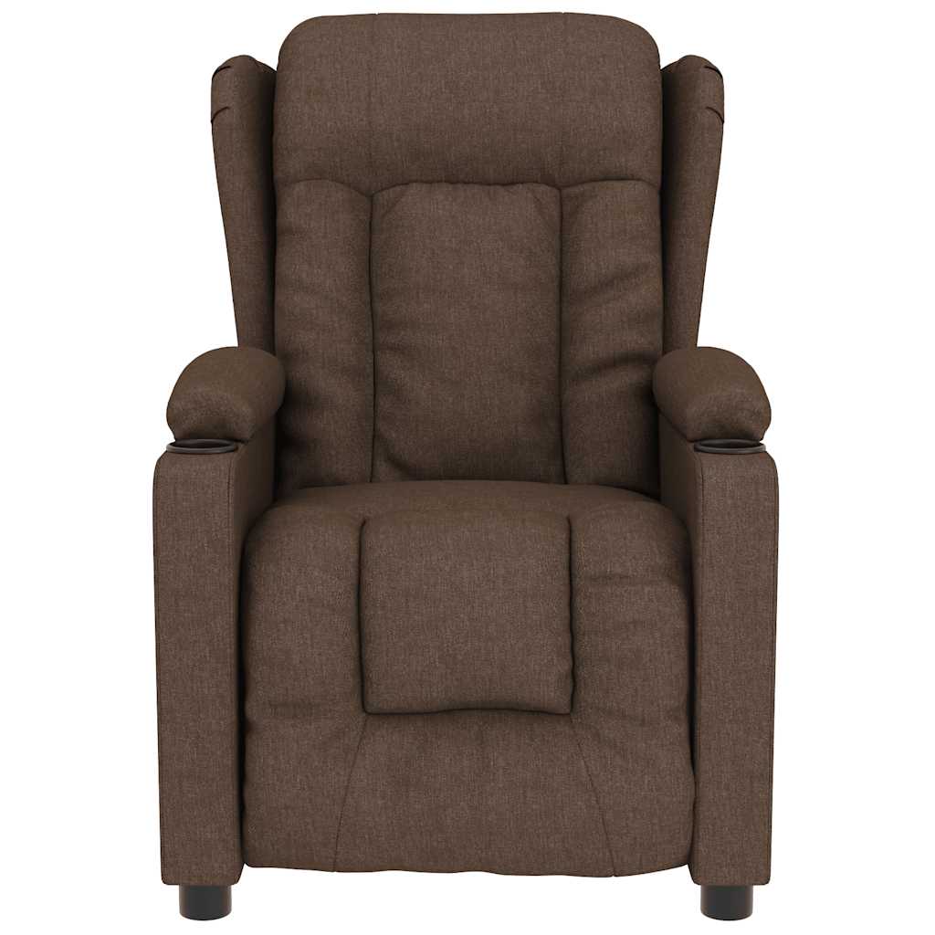 Massagesessel Braun Stoff