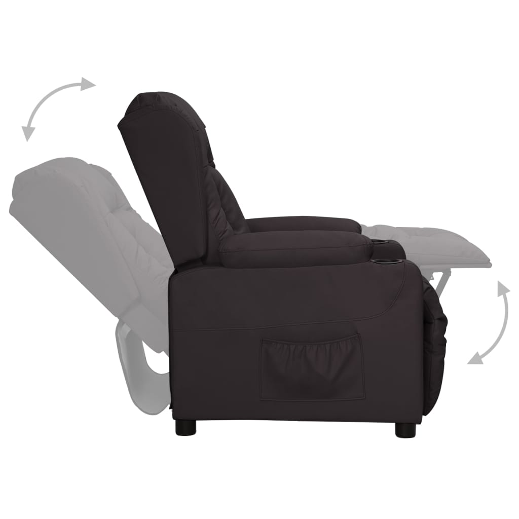 Relaxsessel Schwarz Kunstleder
