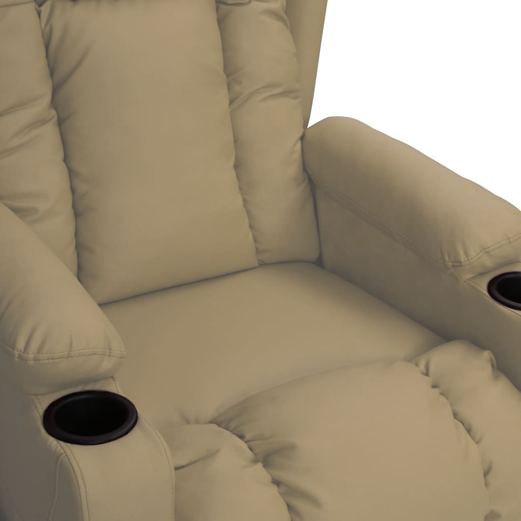 Relaxsessel Cappuccino-Braun Kunstleder