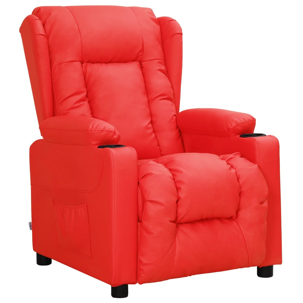Relaxsessel Rot Kunstleder