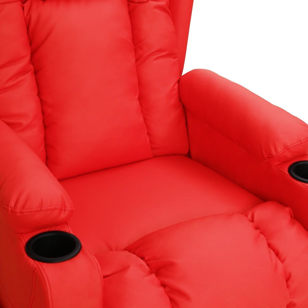 Relaxsessel Rot Kunstleder