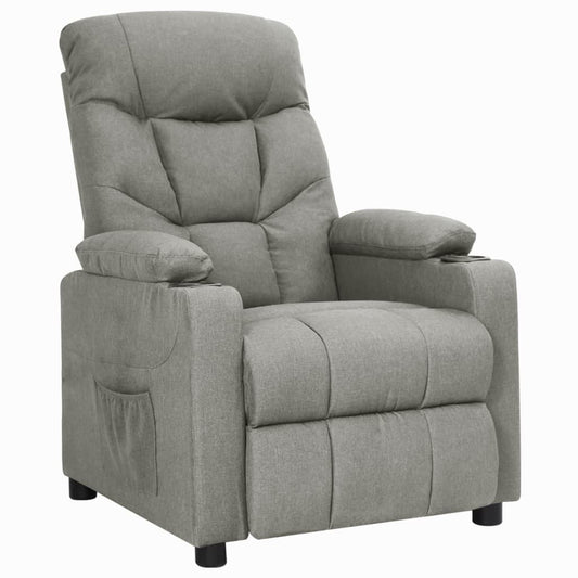 Relaxsessel Hellgrau Stoff