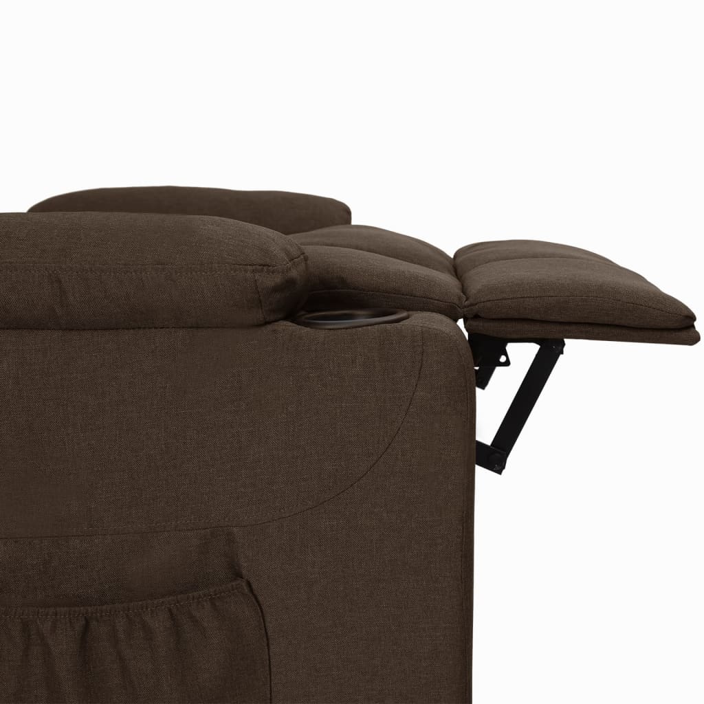 Relaxsessel Dunkelbraun Stoff