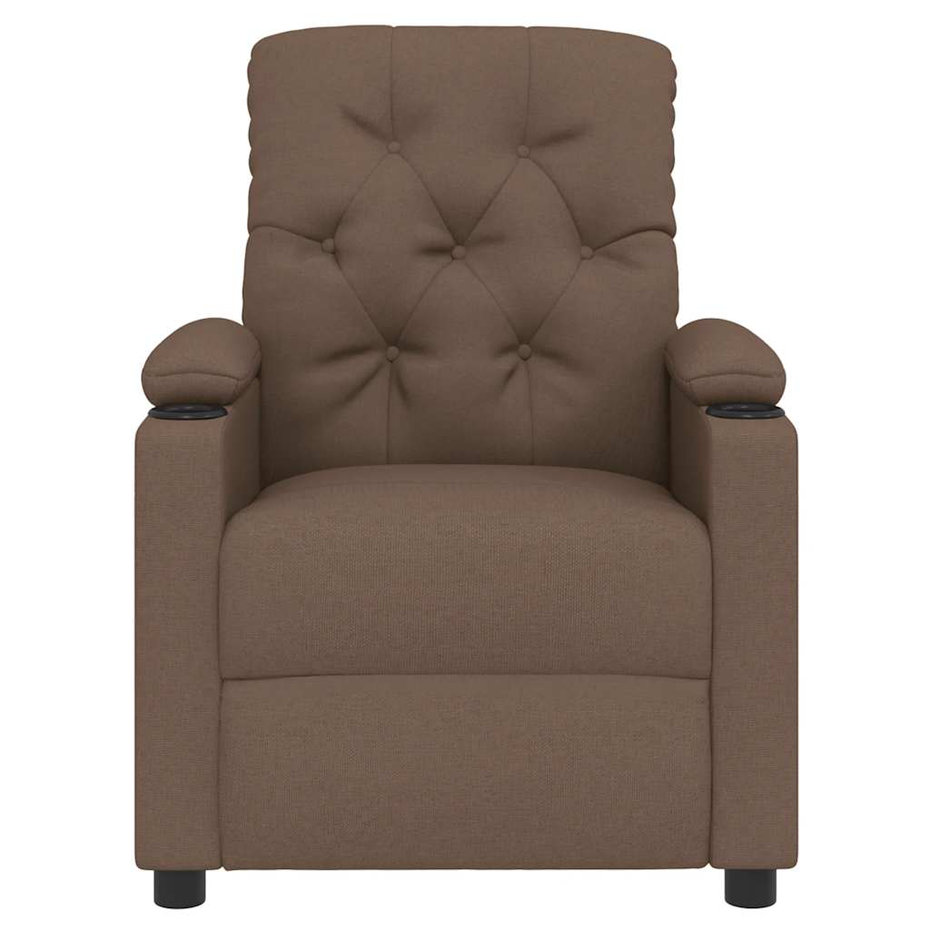 Relaxsessel Braun Stoff