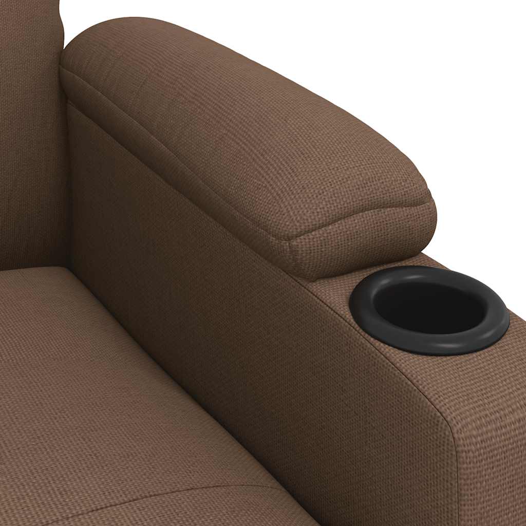 Relaxsessel Braun Stoff