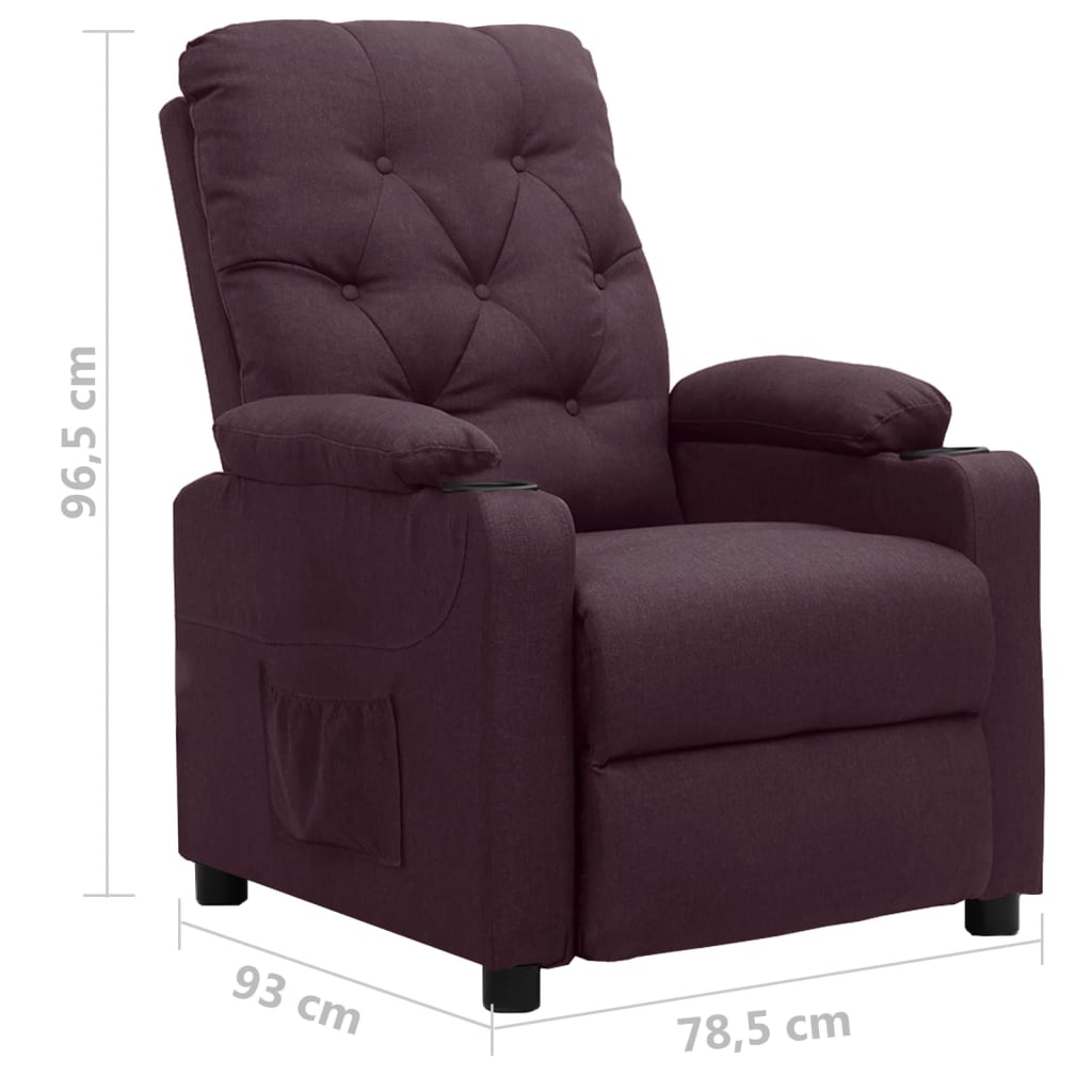 Relaxsessel Lila Stoff