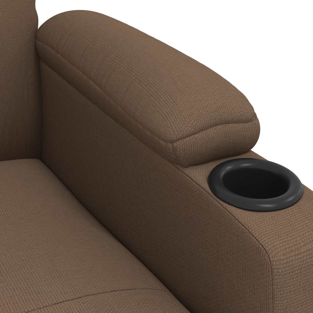 Massagesessel Braun Stoff