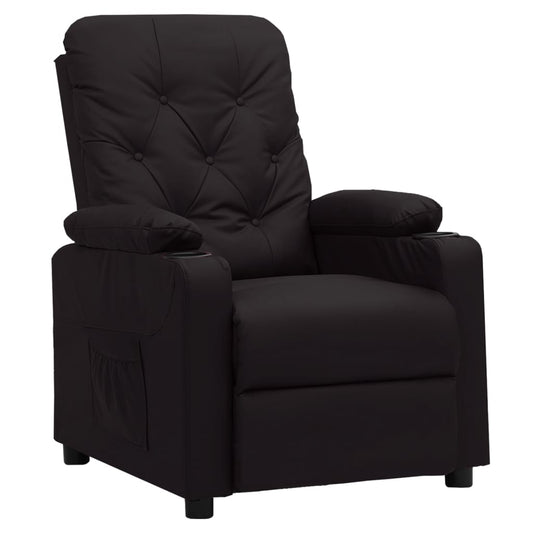 Relaxsessel Schwarz Kunstleder