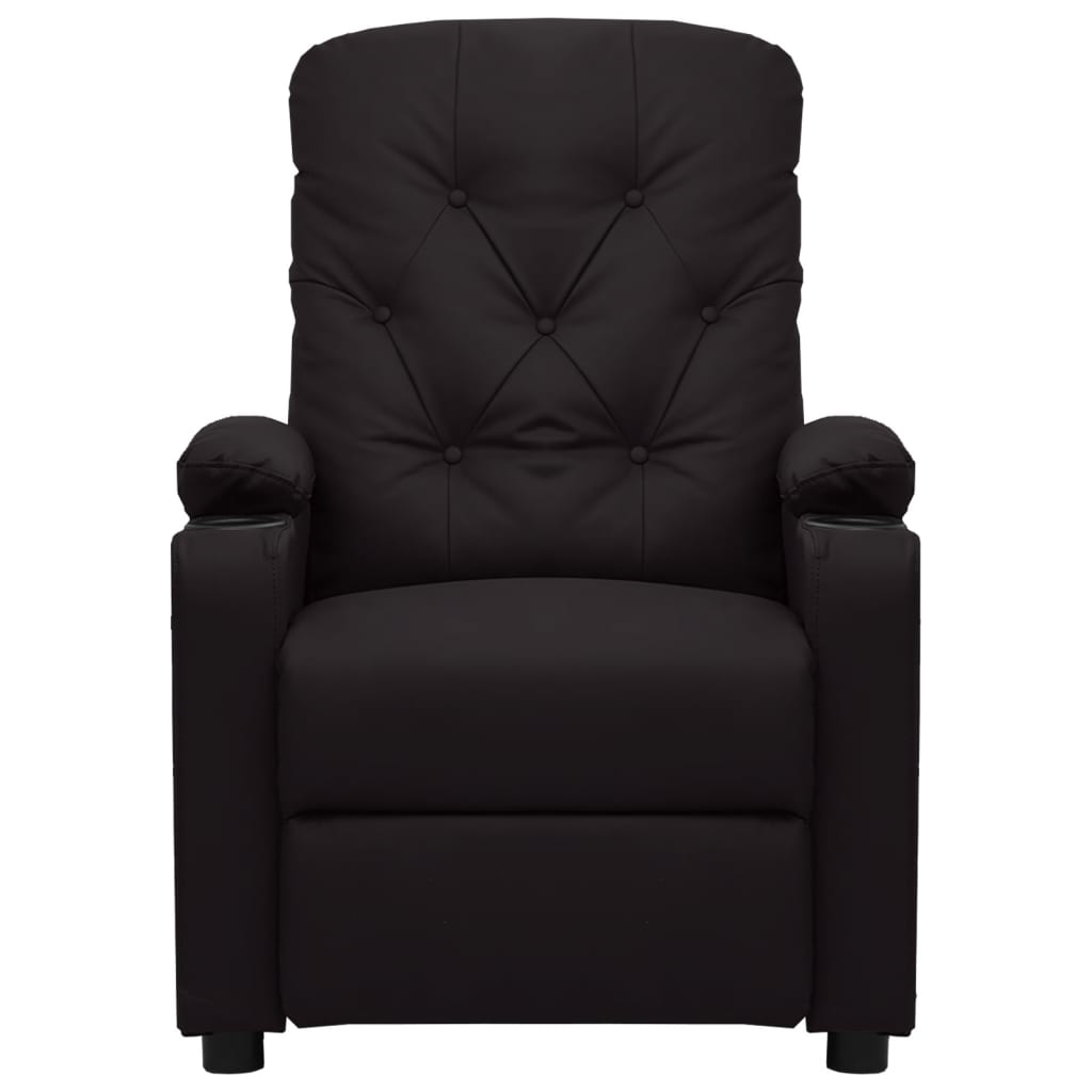 Relaxsessel Schwarz Kunstleder