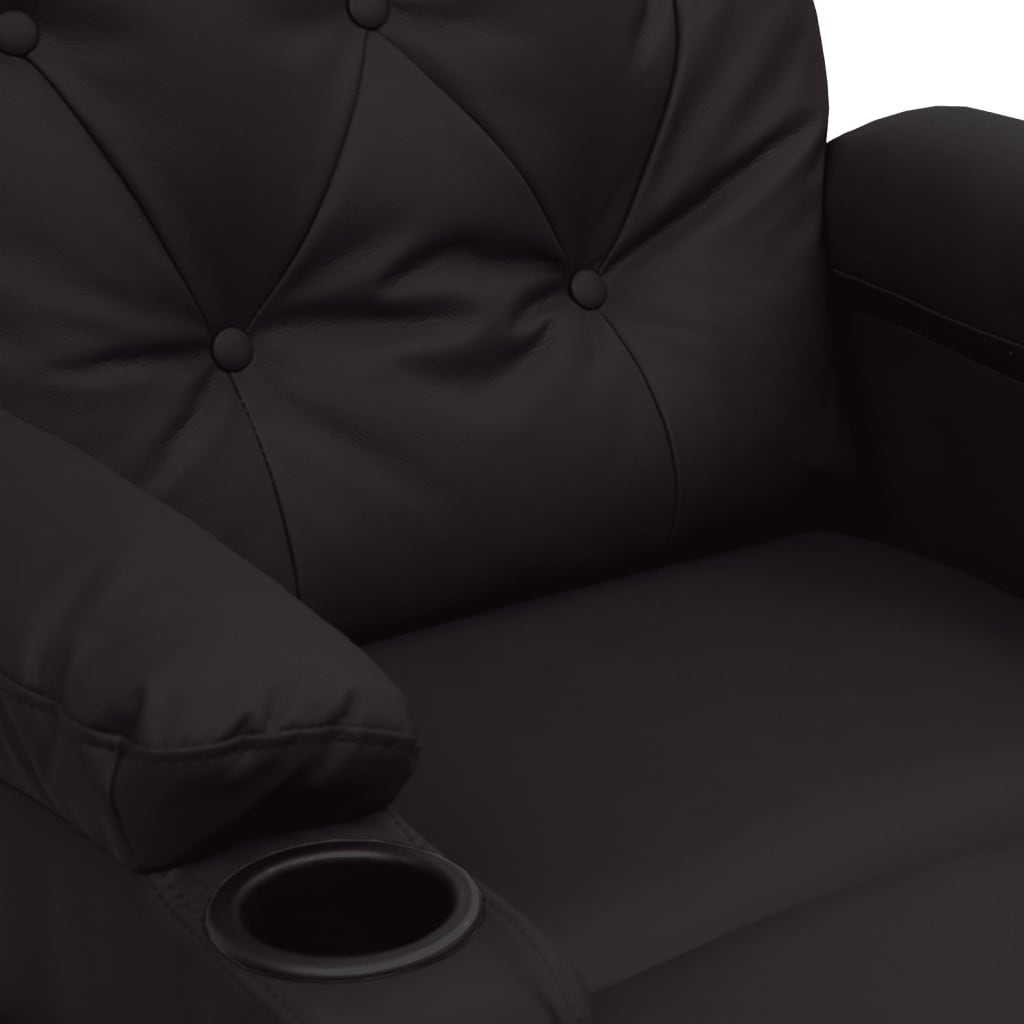 Relaxsessel Schwarz Kunstleder