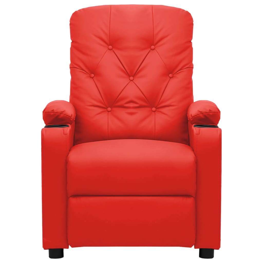 Relaxsessel Rot Kunstleder