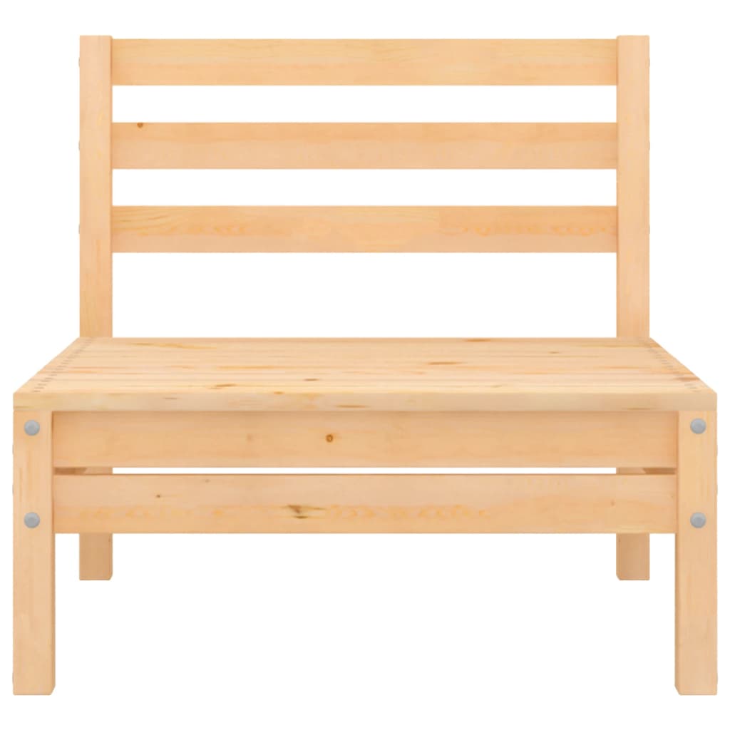 2-Sitzer-Gartensofa Kiefer Massivholz