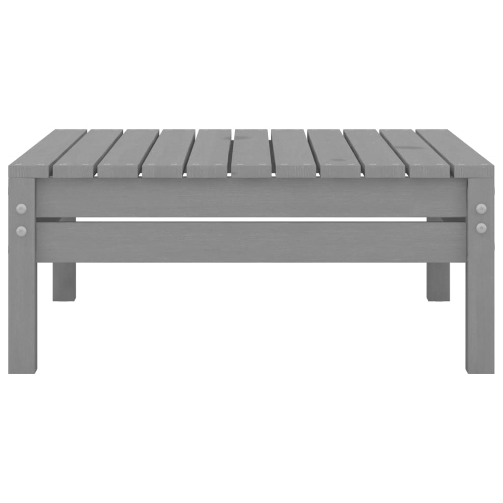 3-tlg. Garten-Lounge-Set Grau Massivholz Kiefer