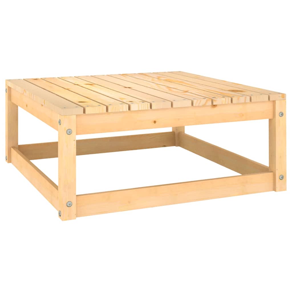 4-tlg. Garten-Lounge-Set mit Kissen Massivholz Kiefer