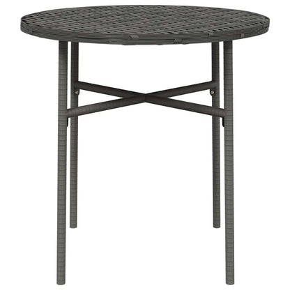 Beistelltisch Grau 45 cm Poly Rattan