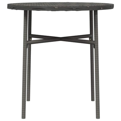 Beistelltisch Grau 45 cm Poly Rattan