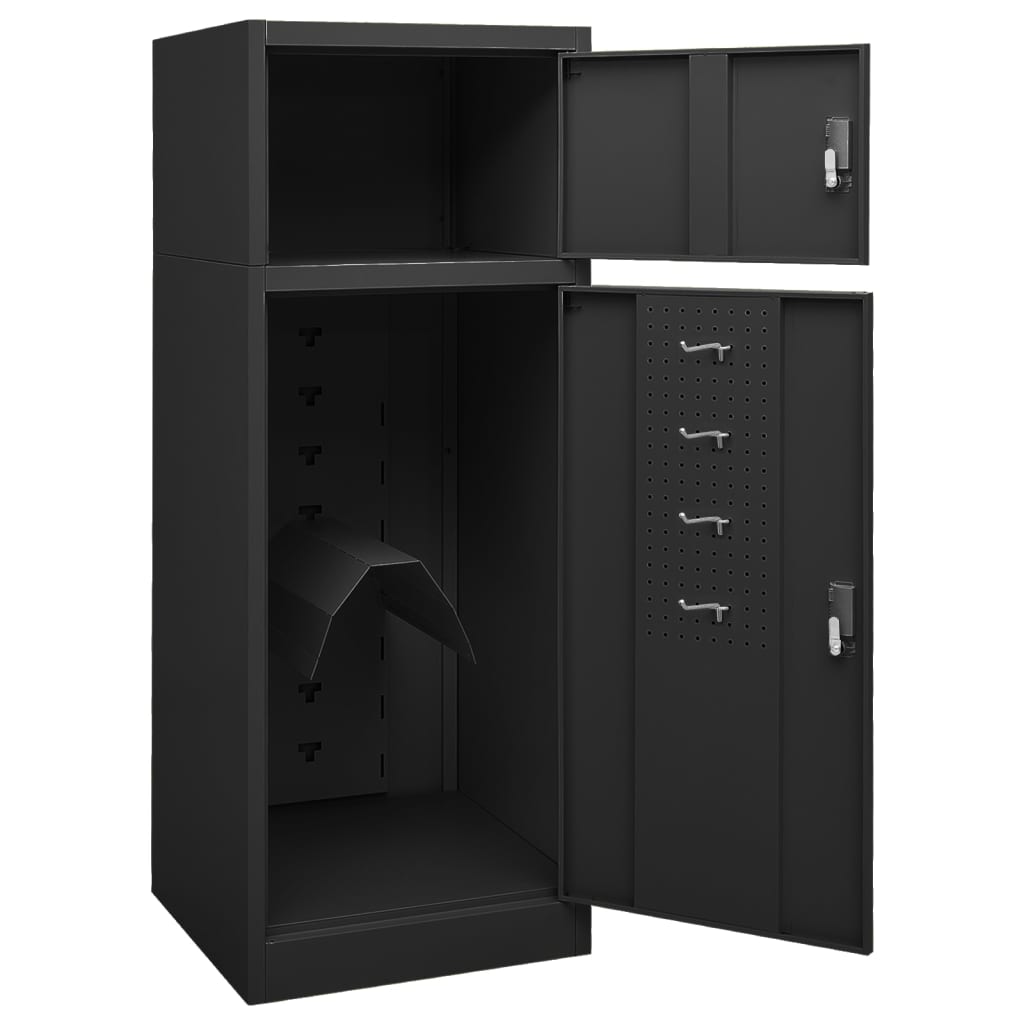 Saddle cabinet anthracite 53x53x140 cm steel