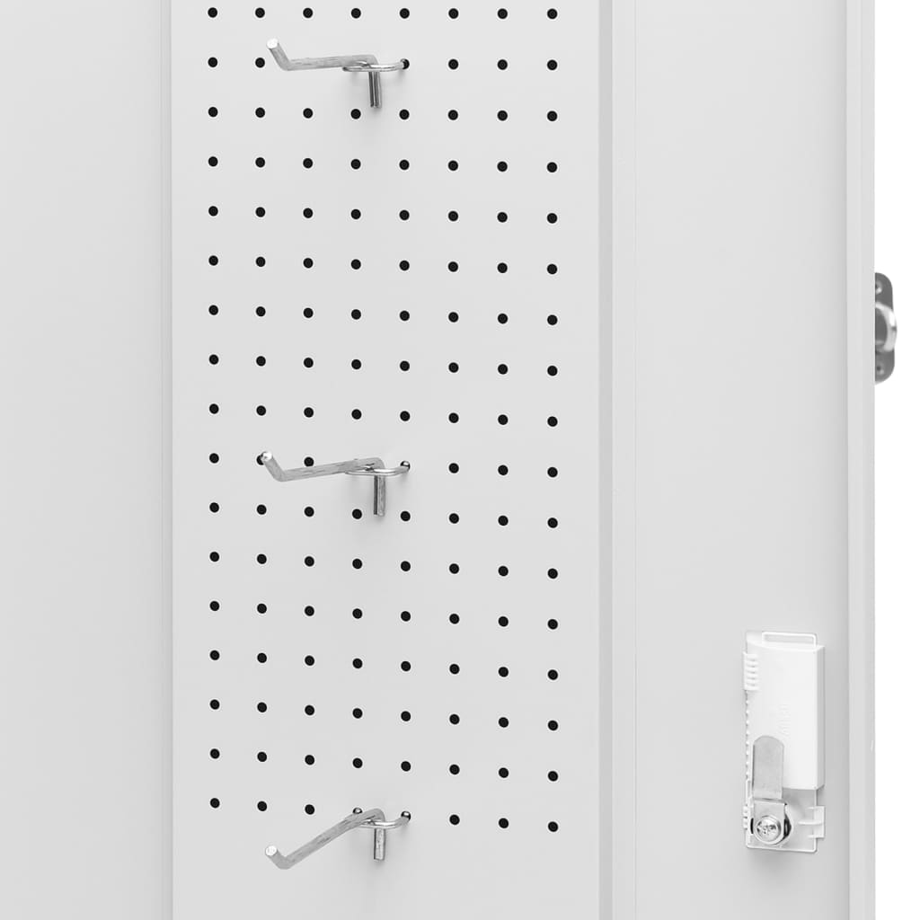 Saddle cabinet light grey 53x53x105 cm steel