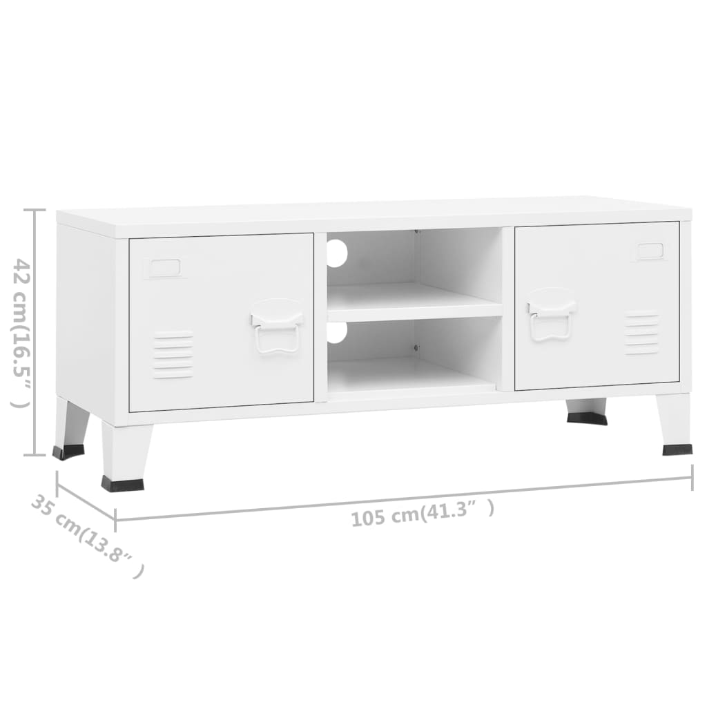 Tv-Schrank Industrie-Stil 105X35X42 Cm Metall