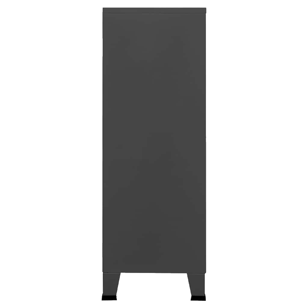 Lagerschrank Industrial Anthrazit 75x40x115 cm Metall