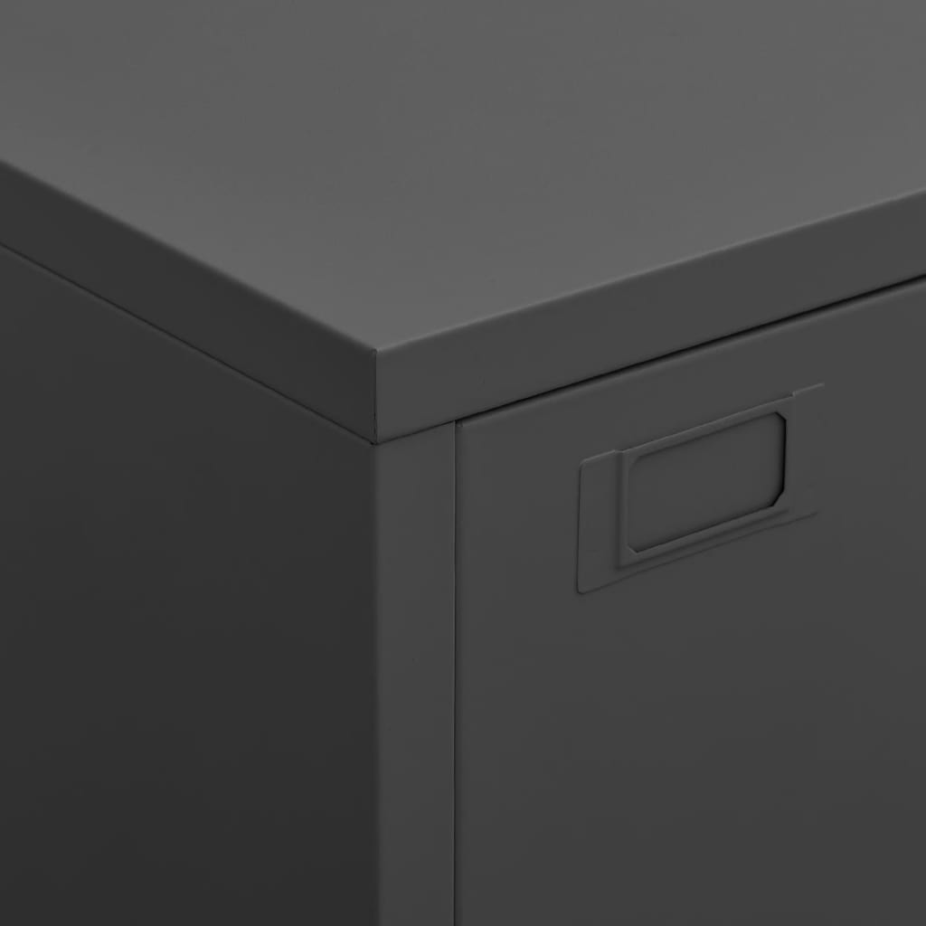 Lagerschrank Industrial Anthrazit 75x40x115 cm Metall