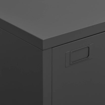 Lagerschrank Industrial Anthrazit 75x40x115 cm Metall