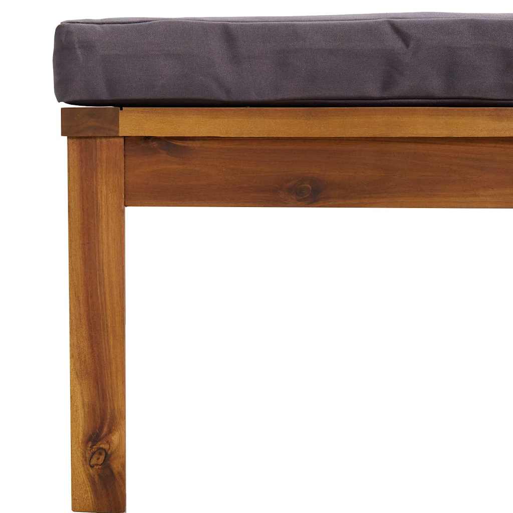 9-tlg. Garten-Lounge-Set mit Auflage Massivholz Akazie
