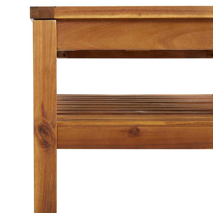 10-tlg. Garten-Lounge-Set mit Creme Kissen Massivholz Akazie