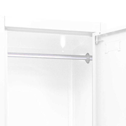 Schließfachschrank Weiß 38x45x180 cm Stahl