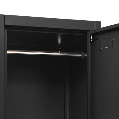 Schließfachschrank Anthrazit 38x45x180 cm Stahl