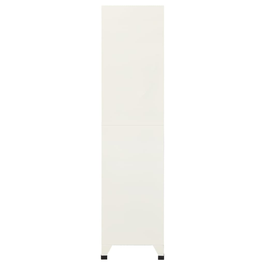 Armoire vestiaire grise et bleue 90x45x180 cm en acier