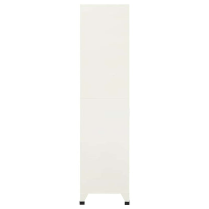 Schließfachschrank Grau und Blau 90x45x180 cm Stahl