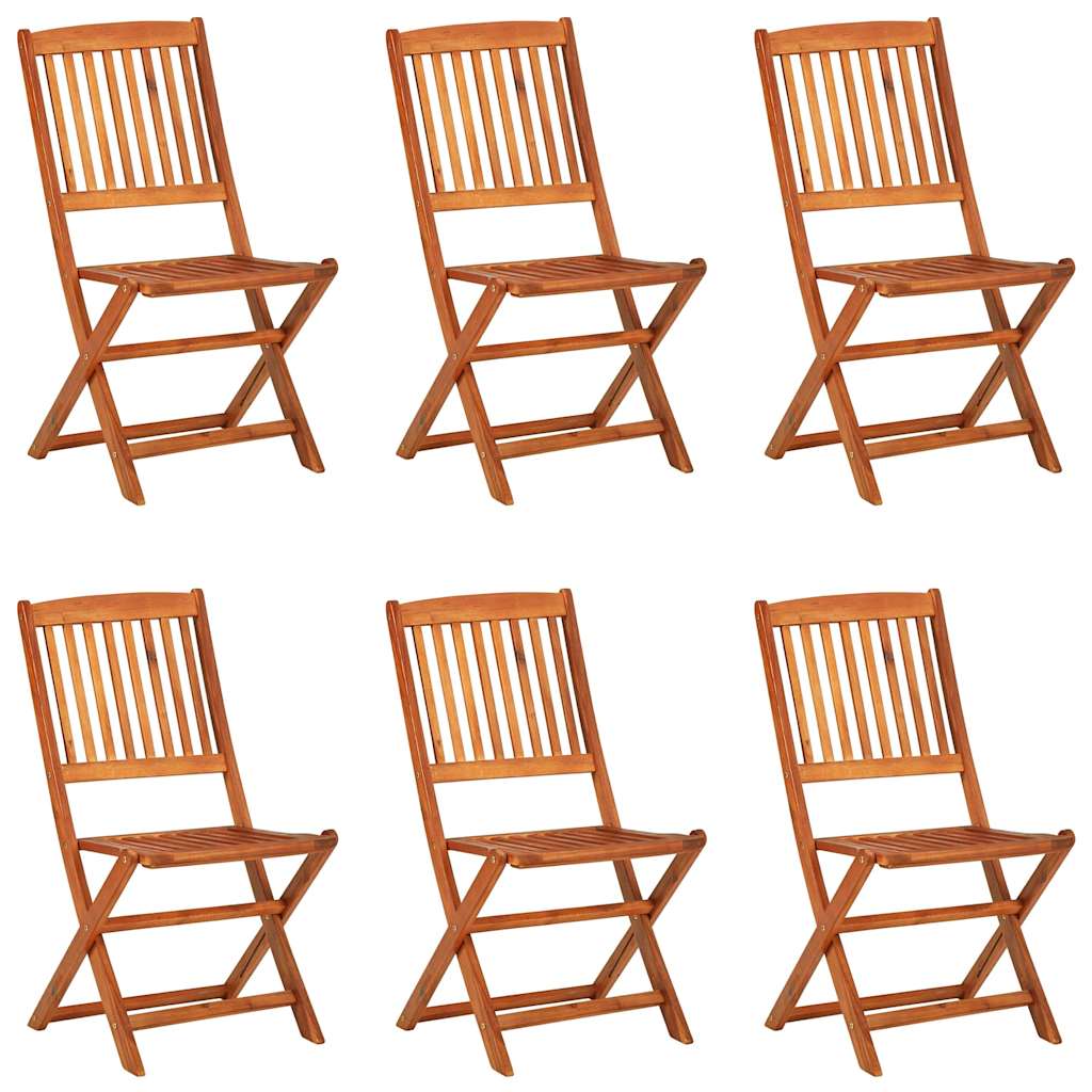 7-tlg. Garten-Essgruppe 180x90x75 cm Massivholz Akazie