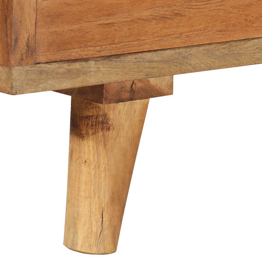 TV-Schrank Massivholz Akazie Honigfarbenes Finish 140x30x40 cm