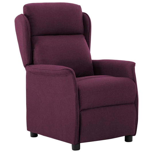Relaxsessel Lila 67.5 x 93.5 x 101.5 cm Stoff