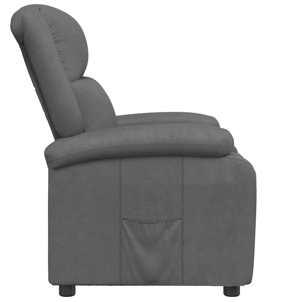 Relaxsessel Grau Kunstleder