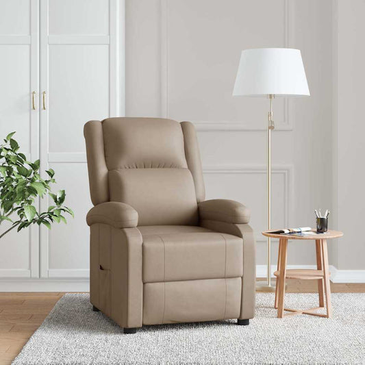 Relaxsessel Cappuccino-Braun Kunstleder