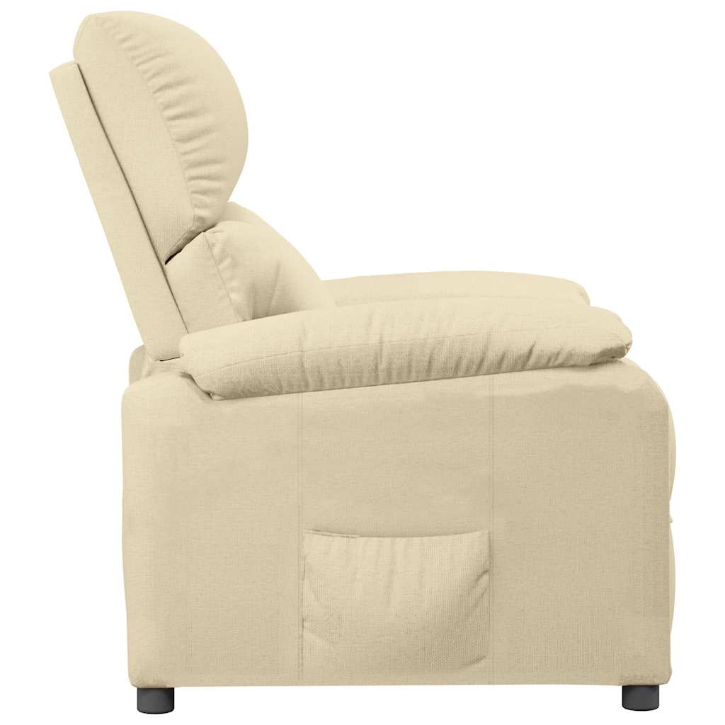 Relaxsessel Creme Stoff