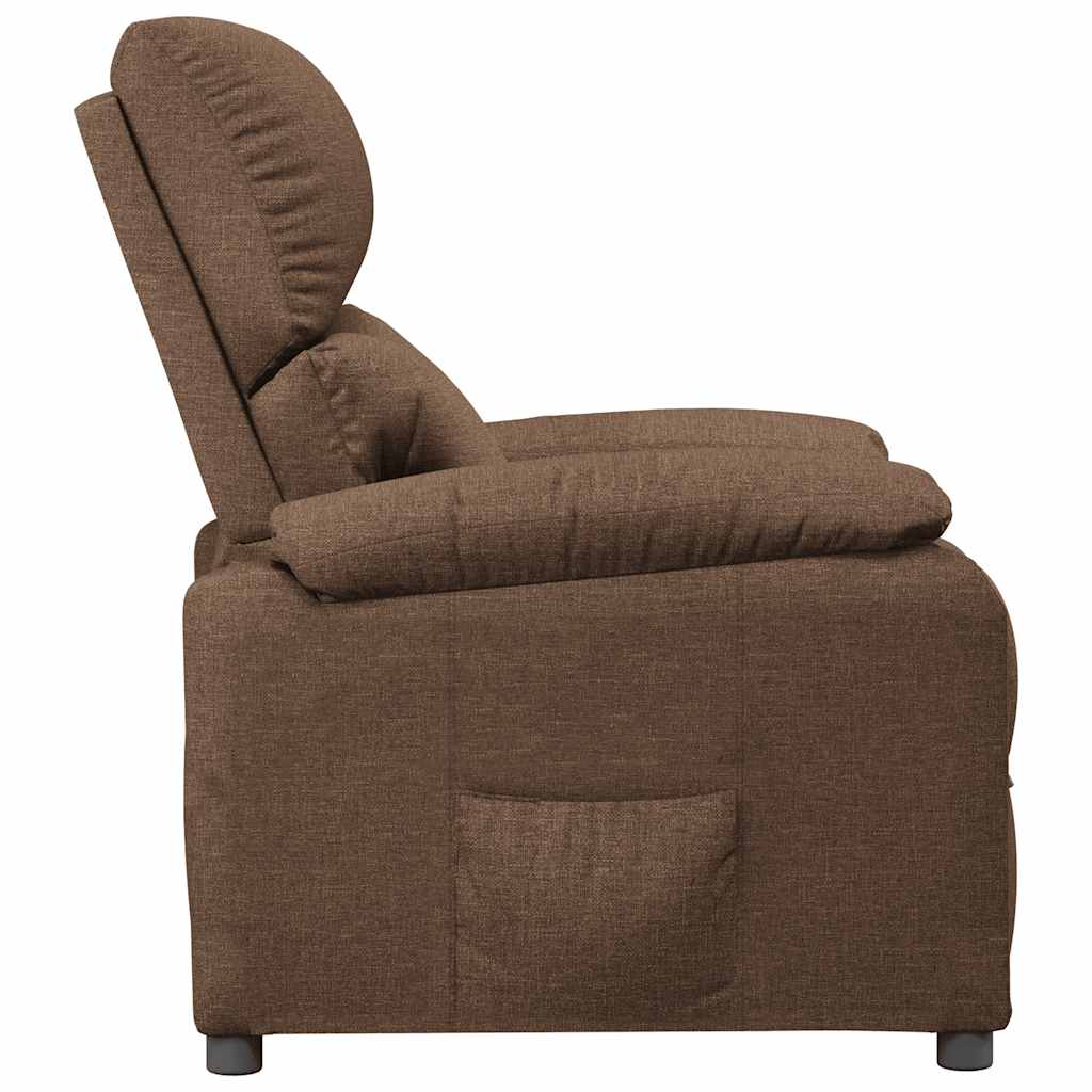Relaxsessel Braun Stoff