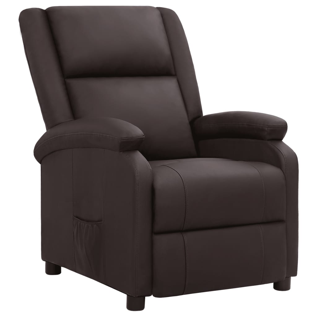 Relaxsessel Braun Echtleder