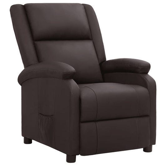 Relaxsessel Braun Echtleder