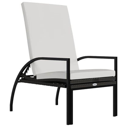 Sonnenliegen 2 Stk. mit Fußhocker PE-Rattan Braun