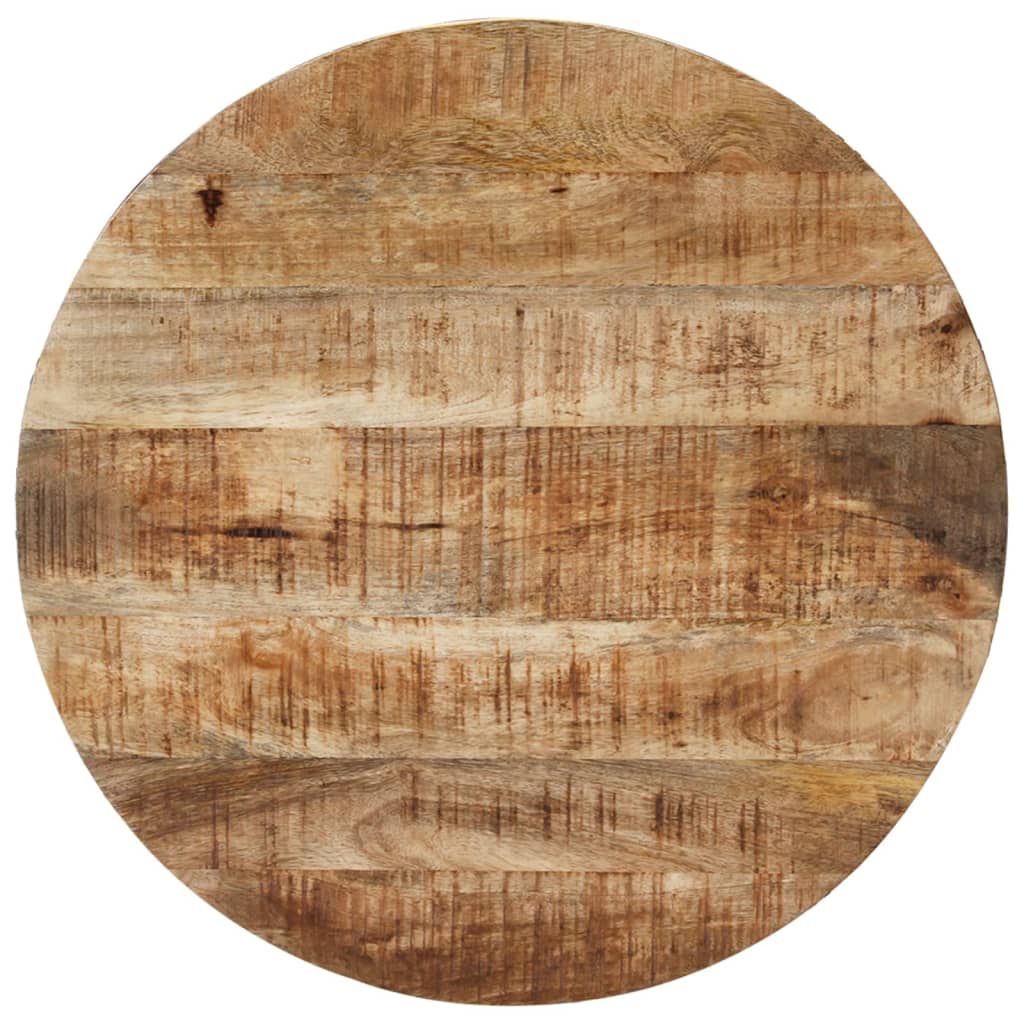 Table basse Ø68 cm Bois de manguier brut