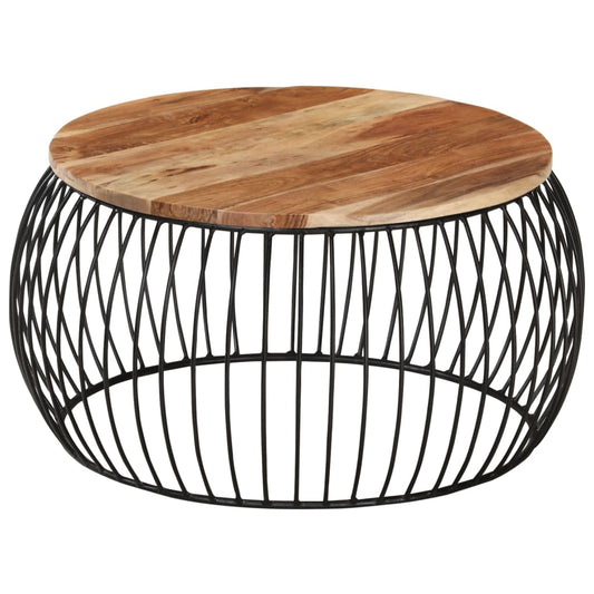 Table basse Ø68 cm en bois d'acacia massif